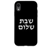 Shabbat Shalom - Sabbath pacifico ebraico minimalista Custodia per iPhone XR