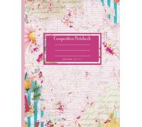 Shabby Spring Muse Notebook: 8.5" x 11" Wide Rule