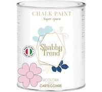 SHABBY TREND® CHALK PAINT Pittura Shabby Chic Vintage Mobili Pareti Extra Opaca 120 VARIANTI (1000ml, ROSA ANTICO)