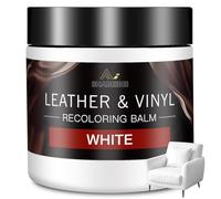 SHABEIBEI Set Riparazione Pelle, 200ml - Cura Pelle Bianca per Divani, Mobili in Pelle, Sedili Auto e Borse, Riparazione Graffi & Colore per Pelle Sintetica e Vera Pelle