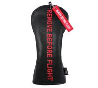 SHABIER Copertura per mazza da golf nera con design rosso per driver club