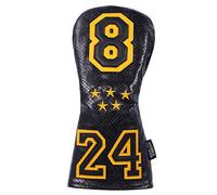 SHABIER - Copertura per testa di mazze da golf, stile sportivo, per Driver Taylormade M5 M6 (nero, copertura 24 per fairway)