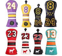 SHABIER Coprimazza per mazze da golf, in legno, stile sportivo, per driver Taylormade M5 M6 (viola n. 24)