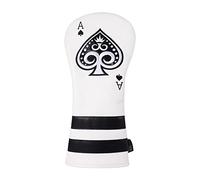 SHABIER Poker Ace - Copritesta per mazza da golf, in legno, colore: Bianco