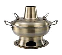 Shabu - Pentola per zuppa in acciaio inox, stile vintage