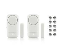 Shackcom 2pcs Allarme per Porte e Finestre 120dB Wireless Magnetico Allarme Antifurto Sistema Sensori di Sicurezza Domestica con Batteria per i Negozi di Home Office