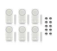 Shackcom 6pcs Allarme per Porte e Finestre 120dB Wireless Magnetico Allarme Antifurto Sistema Sensori di Sicurezza Domestica con Batteria per i Negozi di Home Office