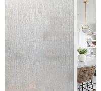 Shackcom Pellicola protettiva per finestre, 90 x 400 cm, autoadesiva, opaca, in vetro smerigliato, statica, antiUV, con motivo spazzolato, per ufficio, cucina, residenza, J082