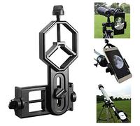 Shackcom Universale Smart Phone Adattatore Per Telescopio Oculare Diametro 52mm-100mm Compatibile Con Telescopio Monoculare Binoculare Telescopio e Microscopio con Iphone Samsung LG