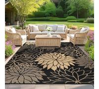 SHACOS Tappeto per Terrazzo Esterno Impermeabile 180x270cm Tappeto Grande da Giardino per Esterno in Plastica Tappeto Esterno Reversibile Pieghevole per Giardino, Patio, Spiaggia, Picnic