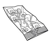 Kit di viti universali Shad Noir TU