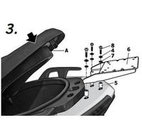 SHAD TOP MASTER YAMAHA X-MAX 400/125 Raccordo del bauletto, taglia 25 cm