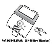 Shad Kit serratura Bauletto SH48 Grey Titanium D1B482MAR