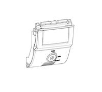 Shad Ricambio Serratura Completo di Chiave, Cilindro e Maniglia SH58X/SH59X, Chiave Rossa