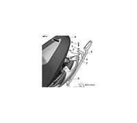SHAD TOP MASTER SUZUKI GLADIUS 650 Raccordo topcase, nero, taglia 65 cm