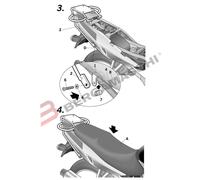 SHAD TOP MASTER PORTAPACCHI BAULETTO POSTERIORE SUZUKI GS 500 2001 2006