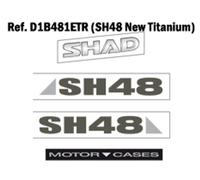 Shad Set Adesivi Bauletto SH48 Grigio Scuro D1B481ETR
