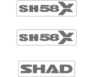 SHAD SET ADESIVI SH58X, taglia 10 cm