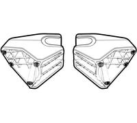 SHAD Set di supporti per montaggio del case laterale