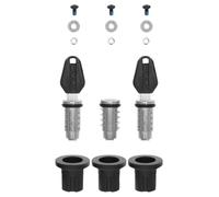 KIT 3PZ BLOCCHETTO E CHIAVI PER BAULETTO MOTO LAT. SH CHIAVI NERE SHAD 203134R