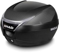 Shad SH34 Carbon, bauletto 34 l male Nero