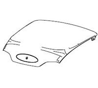 Shad SH40, coperchio del bauletto male Alluminio