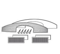 SHAD SH45 White Riflettore