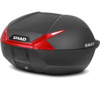 Shad SH47, bauletto 47 L male Nero/Carbonio Rosso