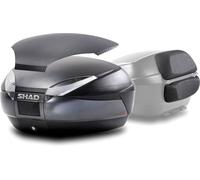 Shad SH48 Carbon & Backrest, kit bauletto 48 L male Nero/Grigio Scuro/Carbonio
