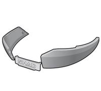 SHAD SH48 FASCIA LATERALE GRIGIO SCURO, nero