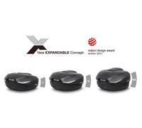 SHAD SH58X BAULETTO ESPANDIBILE 46 52 58 LT CARBON + PIASTRA UNIVERSALE MOTO