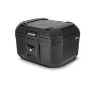 SHAD TERRA TR46 BLACK NERA VALIGIA BAULETTO MOTO 46 LITRI + SCHIENALINO D0RI46