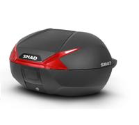 SHAD Top Custodia SH47 Nero/Carbonio/Catadiottro Rosso
