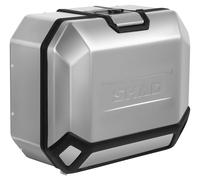 Shad VALIGIA LATER. SHAD TERRA ALLUMINIO 47L Argento, destra marrone