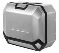 Shad VALIGIA LATER. SHAD TERRA ALLUMINIO 47L Argento, sinistra marrone