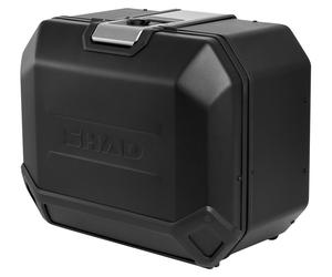 Shad VALIGIA LATER. SHAD TERRA ALLUMINIO 47L Nero, sinistra marrone