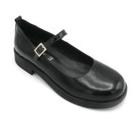 Shaddy 250201 mary jane pelle lucida nera cinturino tacco T 3,5cm
