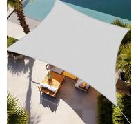 Shade&Beyond Tenda parasole rettangolare, curva, 30,5 x 40,6 cm, colore grigio chiaro, permeabile al sole, per patio, terrazza sul retro (realizziamo dimensioni personalizzate)