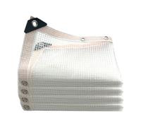 Shade Cloth,Breathable Mesh 55% Adaptable Sunblock Protection With Grommets - Long-Lasting White Garden Plants Shade Netting - For Outdoor Terrace Pergola Nursery Patio Lawn House Balcony Pool