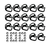 Shade Cloth Clips 100 Pcs - Tarp Fastening Clamps Heavy Duty | PE Lock Hooks Sun Net Fixing System | Garden Patio Greenhouse Orchard Balcony Farm Outdoor Mesh Fabric Secure Grip Wind Resistant Install