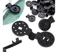 Shade Cloth Heavy Duty Lock Grip - 100PC Removable Garden Netting Awning Fabric Retaining Clip, Sliding Adjustable Plastic Clips - No Need to Worry About Falling Off Due to Strong Wind and Rain (20)