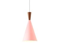 Shade di luce a sospensione macaron scandinava - tradizionale decorazione in legno lampadari in metallo, apparecchiatura europea del soffitto a soffitto cavo per l'isola della cucina e sala da
