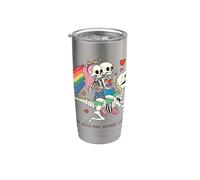 Shade Never Made Anyone Less Gay Pride Dinosauro Scheletro Bicchiere termico in acciaio inox doppia parete
