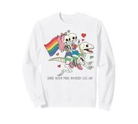 Shade Never Made Anyone Less Gay Pride Dinosauro Scheletro Felpa