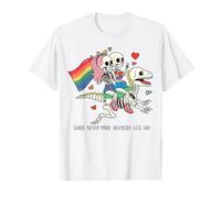 Shade Never Made Anyone Less Gay Pride Dinosauro Scheletro Maglietta