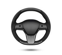 Shademax Coprivolante in pelle scamosciata per Tesla Model Y/Model 3/Model S/Model X, 2 pezzi, colore: nero