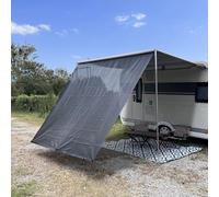 SHADEPLUS Parasole universale per camper, tenda da sole con diametro di 4,8 mm e 6,8 mm, pareti anteriori Sunblock con set completo di 2,46 m x 2,85 m