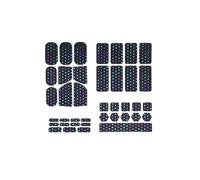 SHADOW BOOLT Nastro antiscivolo per mouse antiscivolo, a prova di sudore, pre-tagliato e facile da usare, design autoadesivo, tipo sottile 0,3 mm (nero) (blu universale)