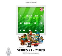 Shadow Box Cornice Vetrina Frame 27 CM Display LEGO Minifigure Series 21 71029