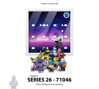 Shadow Box Cornice Vetrina Frame 27 CM Display LEGO Minifigure Series 26 71046